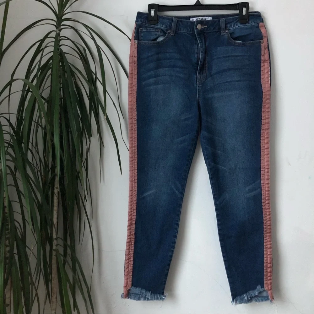 VELVET HEART DENIM Women’s Jeans Frayed Hem Size 29
